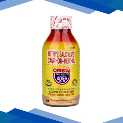 Omega Pain Killer Liniment (Methyl Salicylate Camphor + Menthol) 120 ml