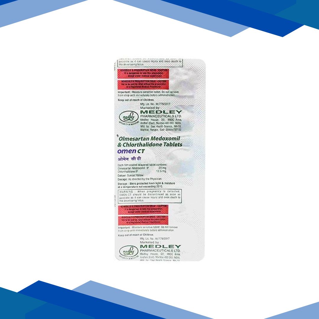 OMEN CT 20/6.25mg Tablet 10’s