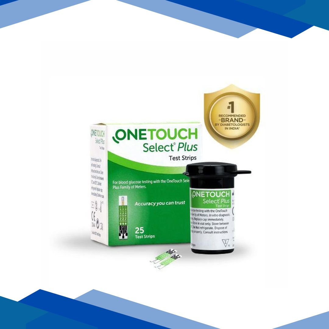 OneTouch Select Plus Blood Glucose Test Strips 25’s