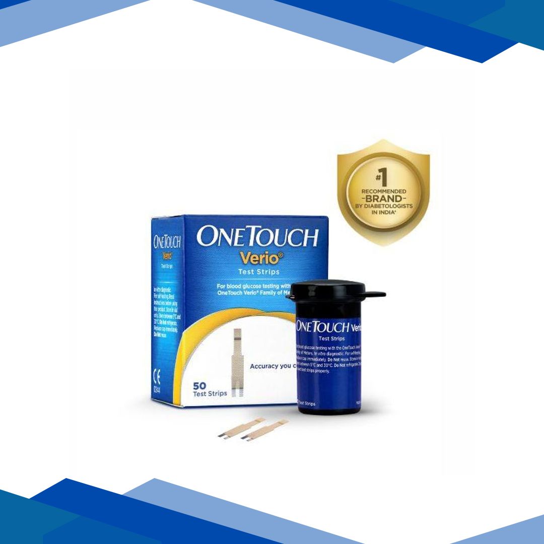 OneTouch Verio Blood Glucose Test Strip 50’s