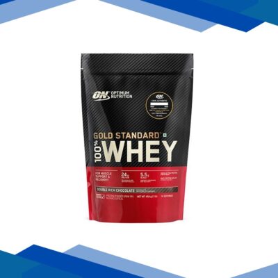 Optimum Nutrition (ON) 100% Whey Gold Standard Powder – Double Rich Chocolate 1 lb