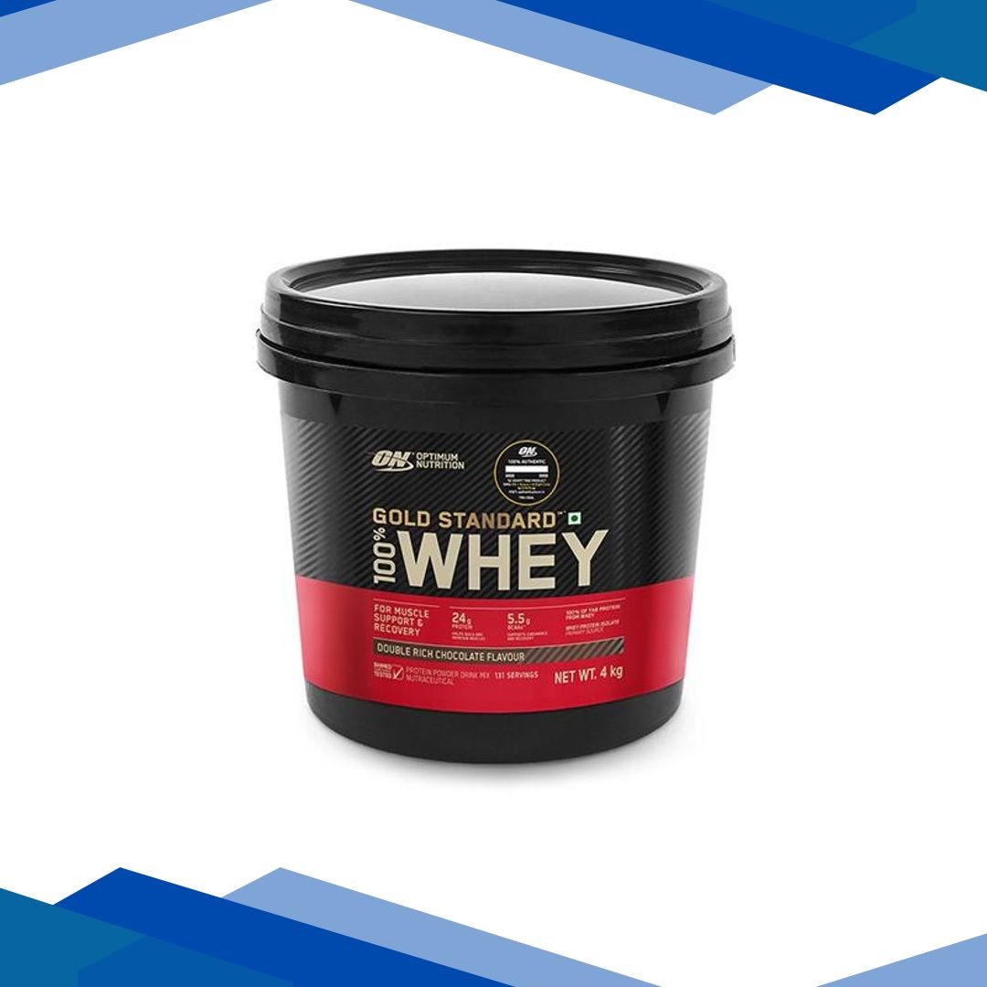 Optimum Nutrition (ON) 100% Whey Gold Standard Powder – Double Rich Chocolate 4 kg