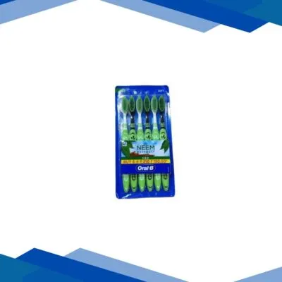 Oral B 123 with Neem Extract Toothbrush (Pack of 6)