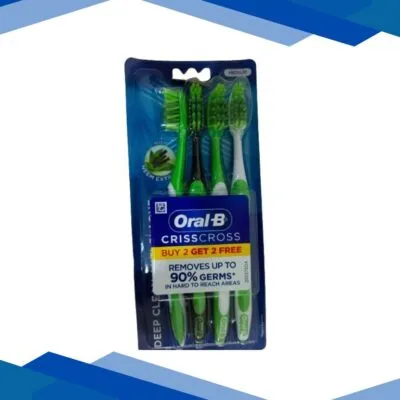 Oral B Crisscross Anti-Plaque – Neem Extract (Medium) (Buy 2 Get 2 Free) 1’s