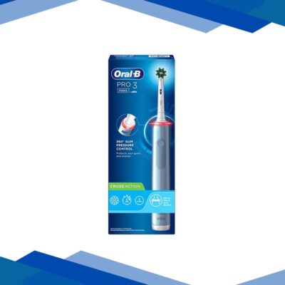 Oral B Pro 3 Electric Toothbrush, 3 modes with Triple pressure control, replaceable brush head included 268 gm