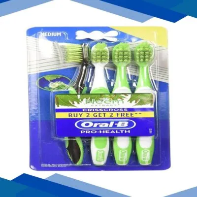 Oral-B Pro-Health CrissCross with Neem Extract Toothbrush – Medium (Buy 2 Get 2)