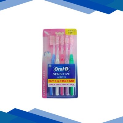 Oral-B Sensitive & Gums Everyday Care Extra Soft Toothbrush 5’s