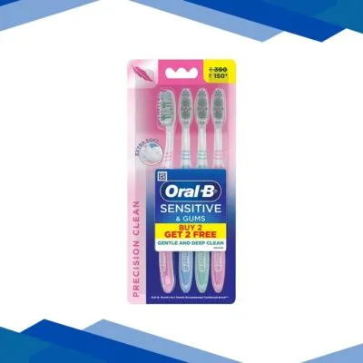 Oral-B Sensitive & Gums Gentle and Deep Clean Toothbrush – Extra Soft (Buy 2 Get 2 Free)