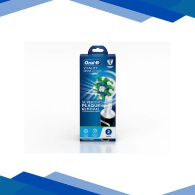 Oral B Vitality Cross Action Rechargeable Toothbrush – Black 1’s