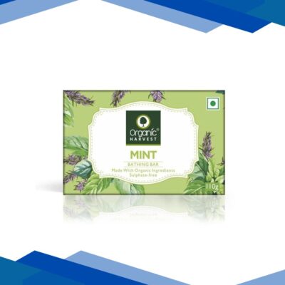Organic Harvest Bathing Bar – Mint 110 gm