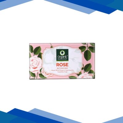 Organic Harvest Bathing Bar – Rose 200 gm