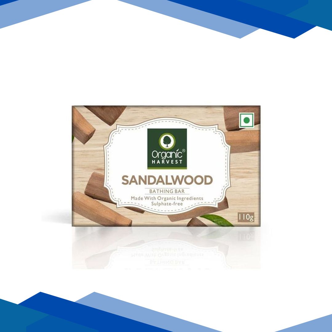 Organic Harvest Bathing Bar – Sandalwood 110 gm
