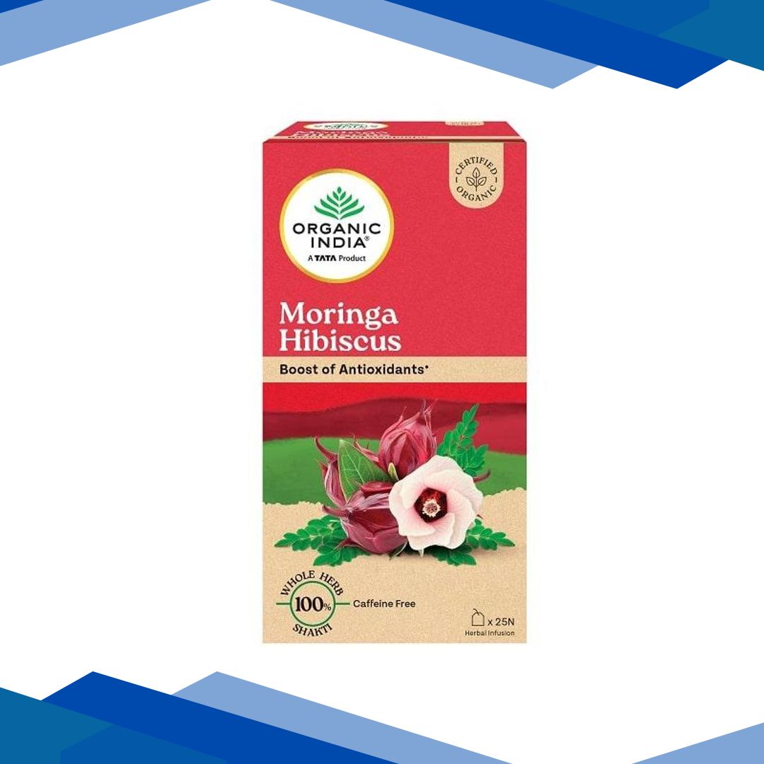 Organic India Tea Bags- Moringa Hibiscus 25’s