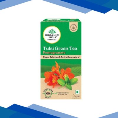 Organic India Tulsi Green Bags – Pomegranate 25’s