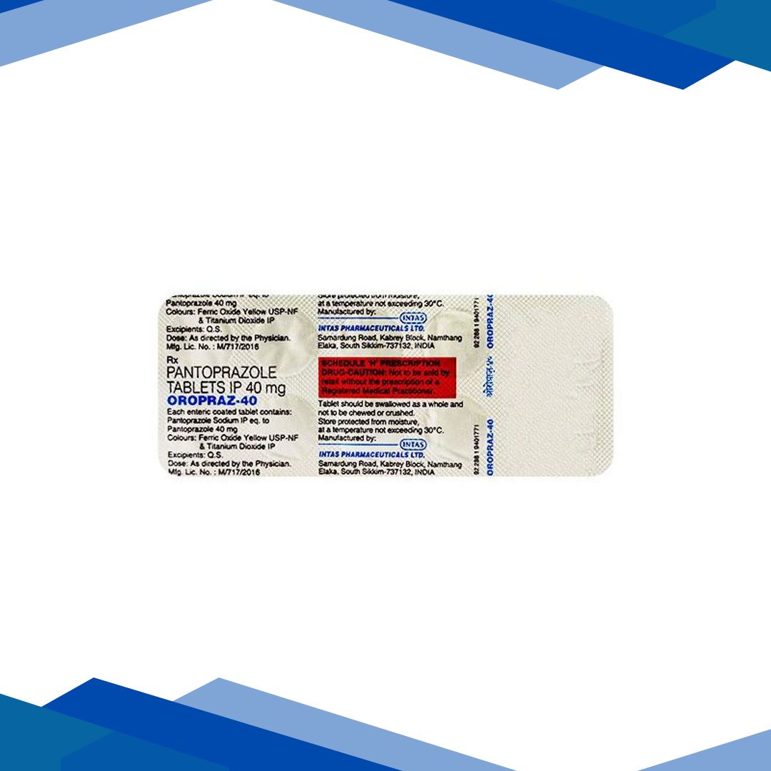 Oropraz 40mg Tablet 10’S