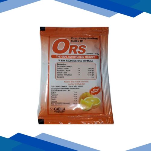 ORS (CADILA) ORANGE FLAVOUR Sachet 21.8gm