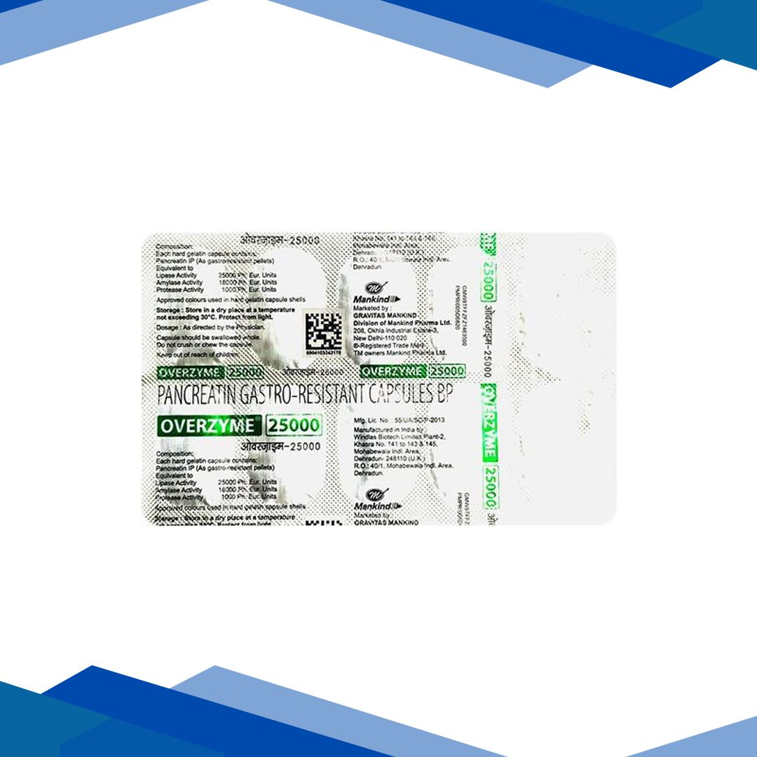 OVERZYME 25000 Capsule 10’s