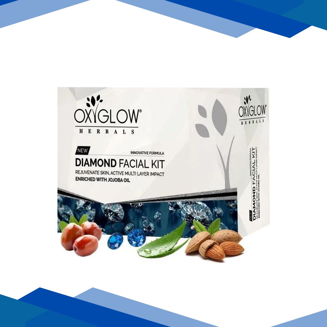 OxyGlow Herbals New Diamond Facial Kit Enriched With Jojoba Oil 50 gm