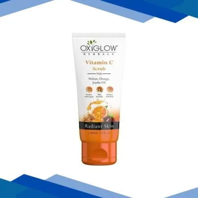 OxyGlow Herbals Vitamin C Scrub With Walnut Orange Kakadu Plum Extract 100 g