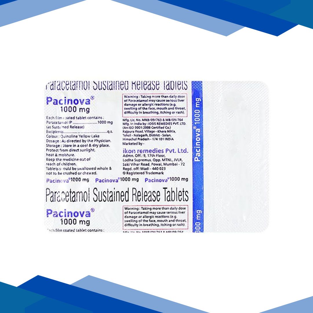 PACINOVA 1000 Tablet 10’s
