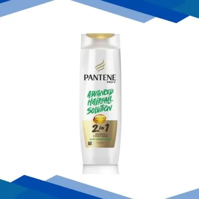 Pantene Advanced Hairfall Solution 2in1 Anti-Hairfall Silky Smooth Shampoo & Conditioner for Women Shampoos 180 ml