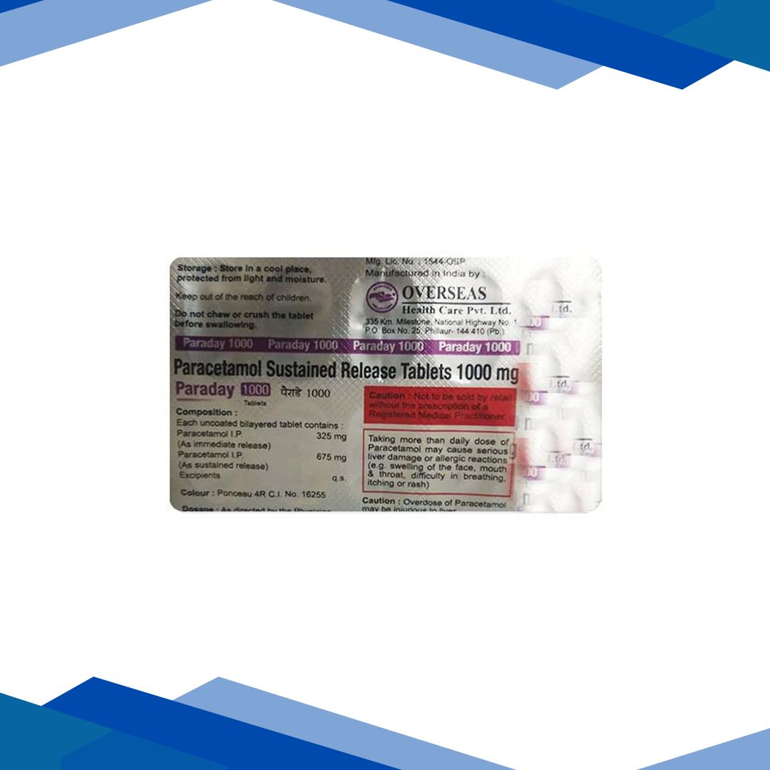 PARADAY 1000 Tablet 10’s