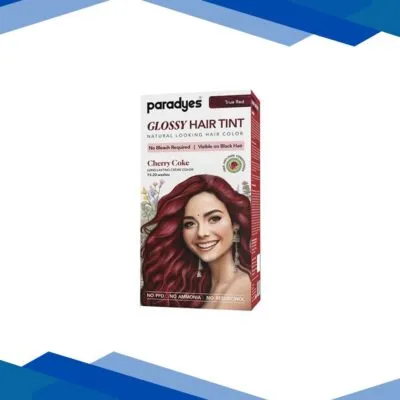 Paradyes Semi-Permanent Cherry Coke Glossy Hair Tint, Enriched with Herbal Extracts, 6.6 True Red 160 gm