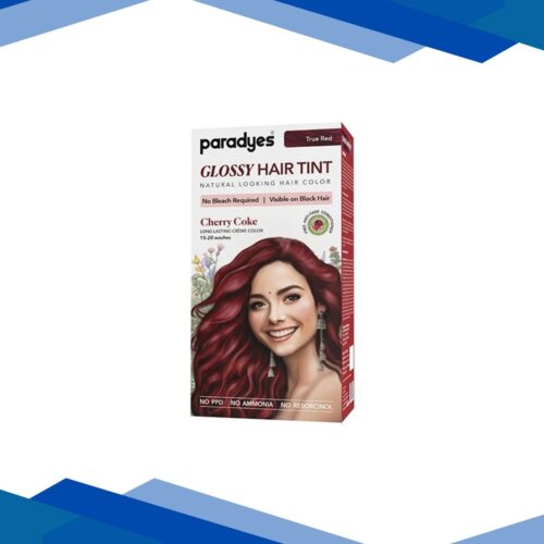 Paradyes Semi-Permanent Cherry Coke Glossy Hair Tint, Enriched with Herbal Extracts, 6.6 True Red 160 gm