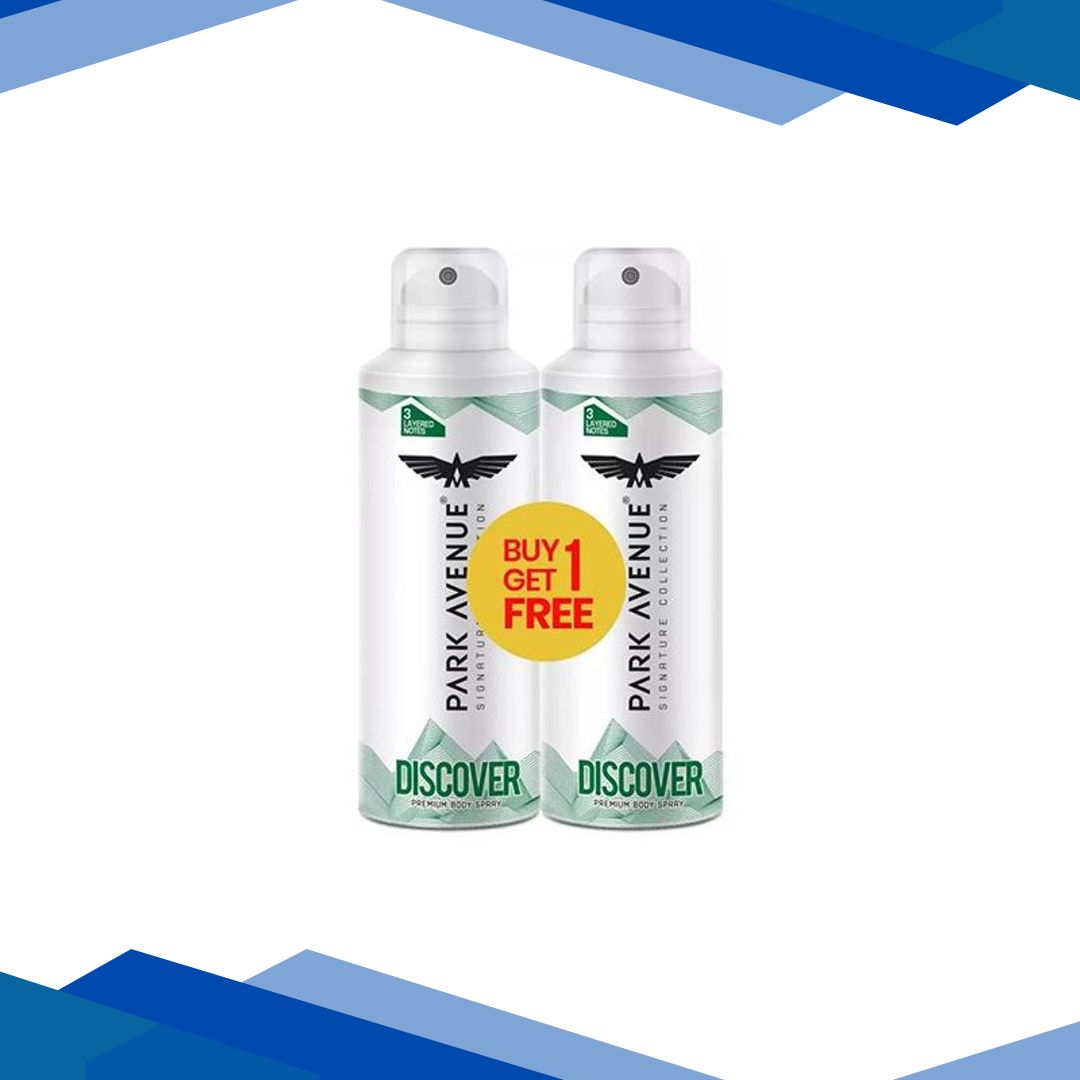Park Avenue Men Discover Signature Collection Deodorant for Men – Combo Pack Buy 1 get 1 Free 150ml each 2’s