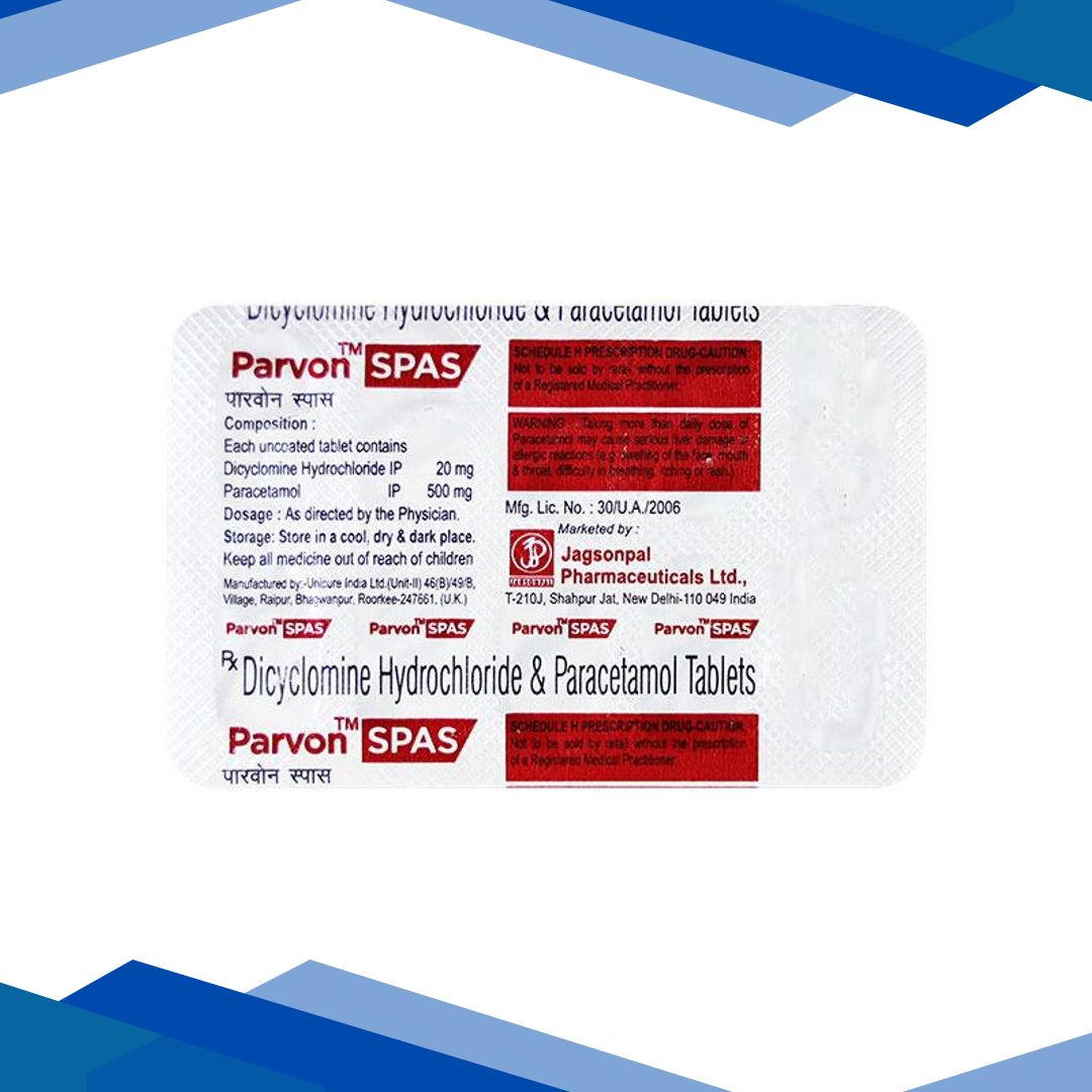 PARVON SPAS Tablet 10’s