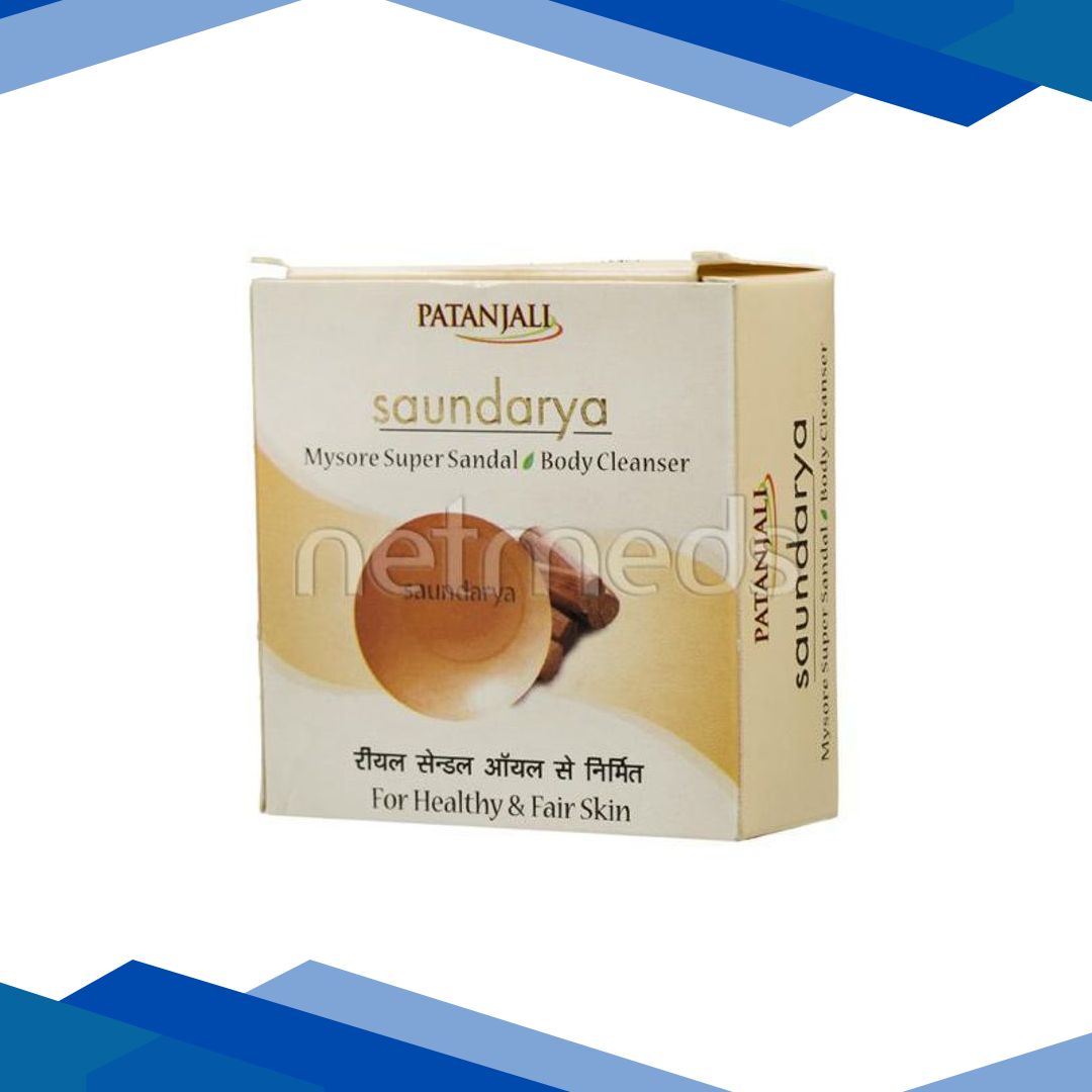 Patanjali Body Cleanser – Saundarya Mysore Super Sandal 75 gm