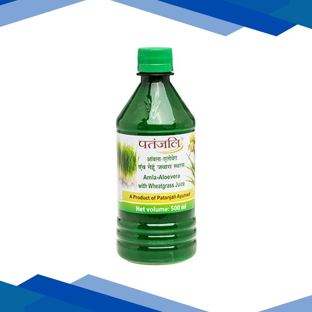 Patanjali Juice – Amla Aloevera with Wheat Grass 500 ml
