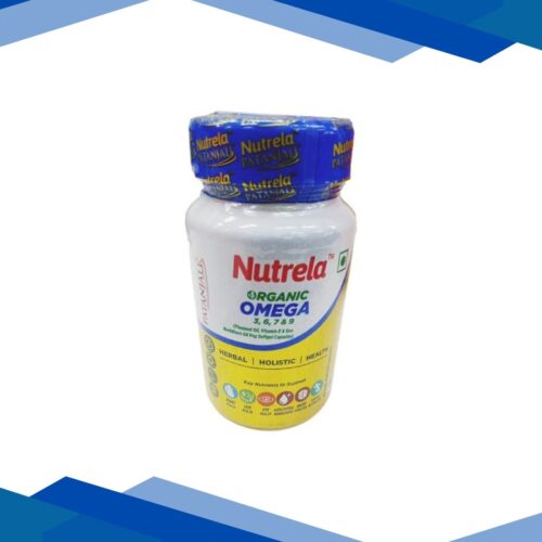 Patanjali Nutrela Organic Omega 3,6,7,9 Veg. Soft Gel Capsule 60’s