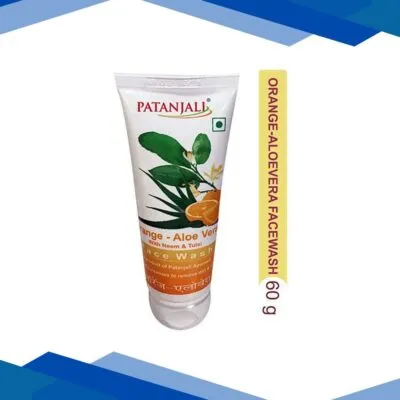 Patanjali Orange Aloevera Face Wash Gel 60 gm