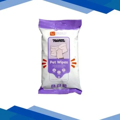 Pawpaya Pet Wipes Pull Pack 20 x 18 cm 15’s