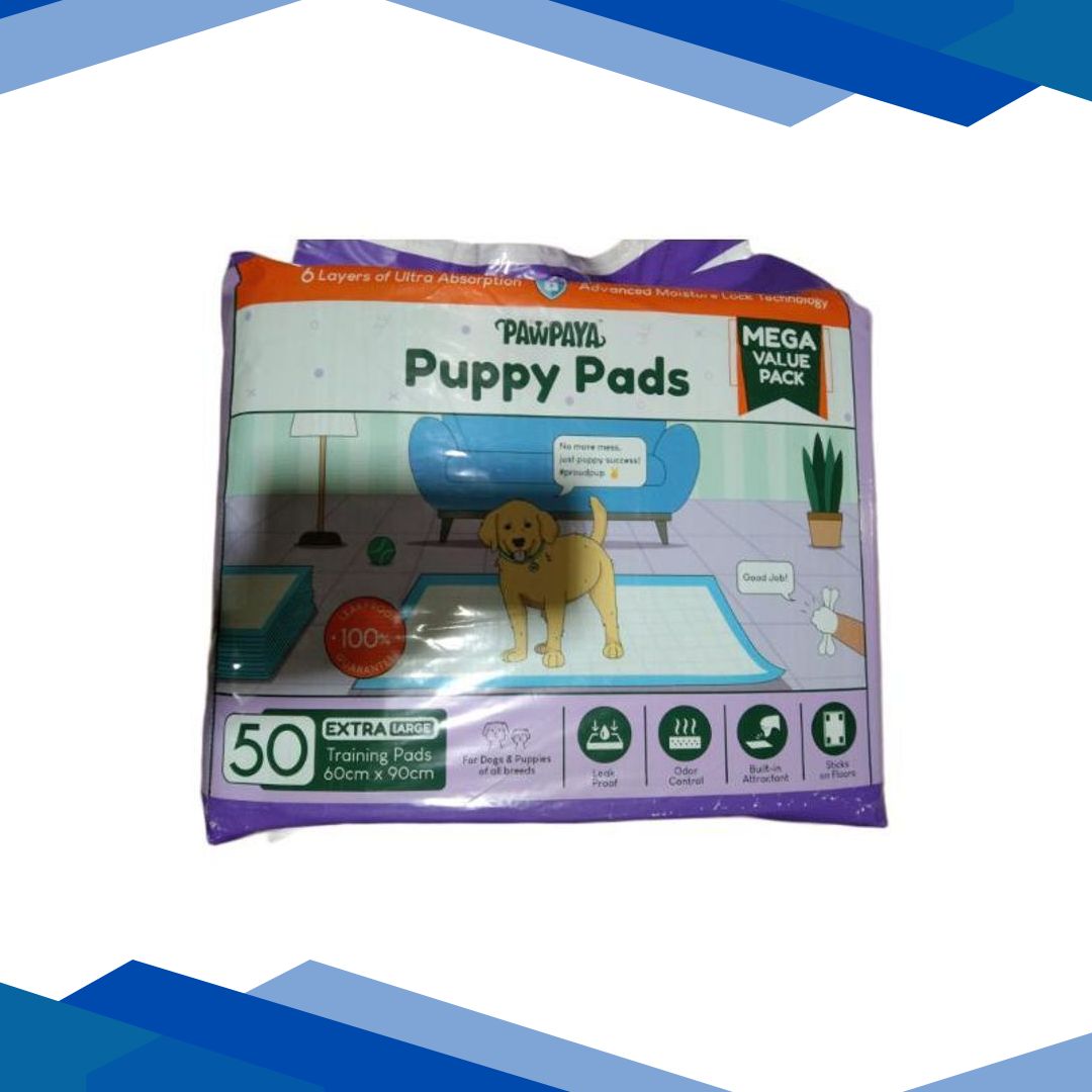 Pawpaya Puppy Training Pads (Pack of 50’s 60 cm x 90 cm)