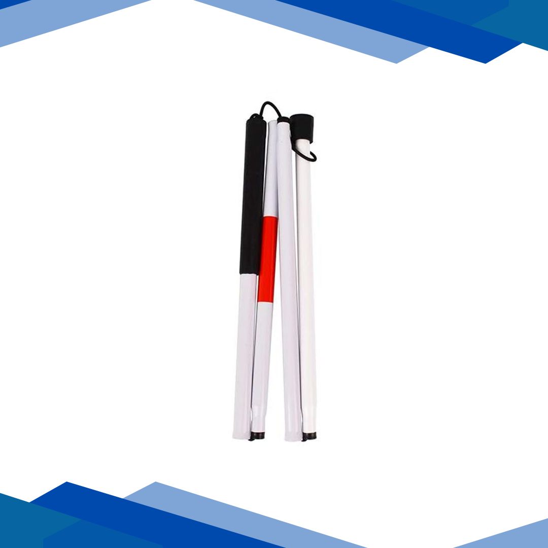 Paxmax Folding Walking Stick for Impaired Vision or Blind People