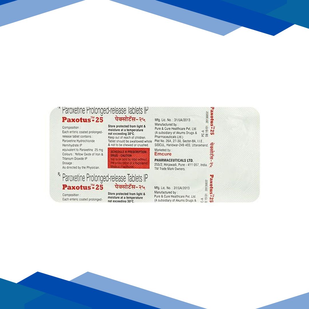 Paxotus 25mg Tablet 10’S
