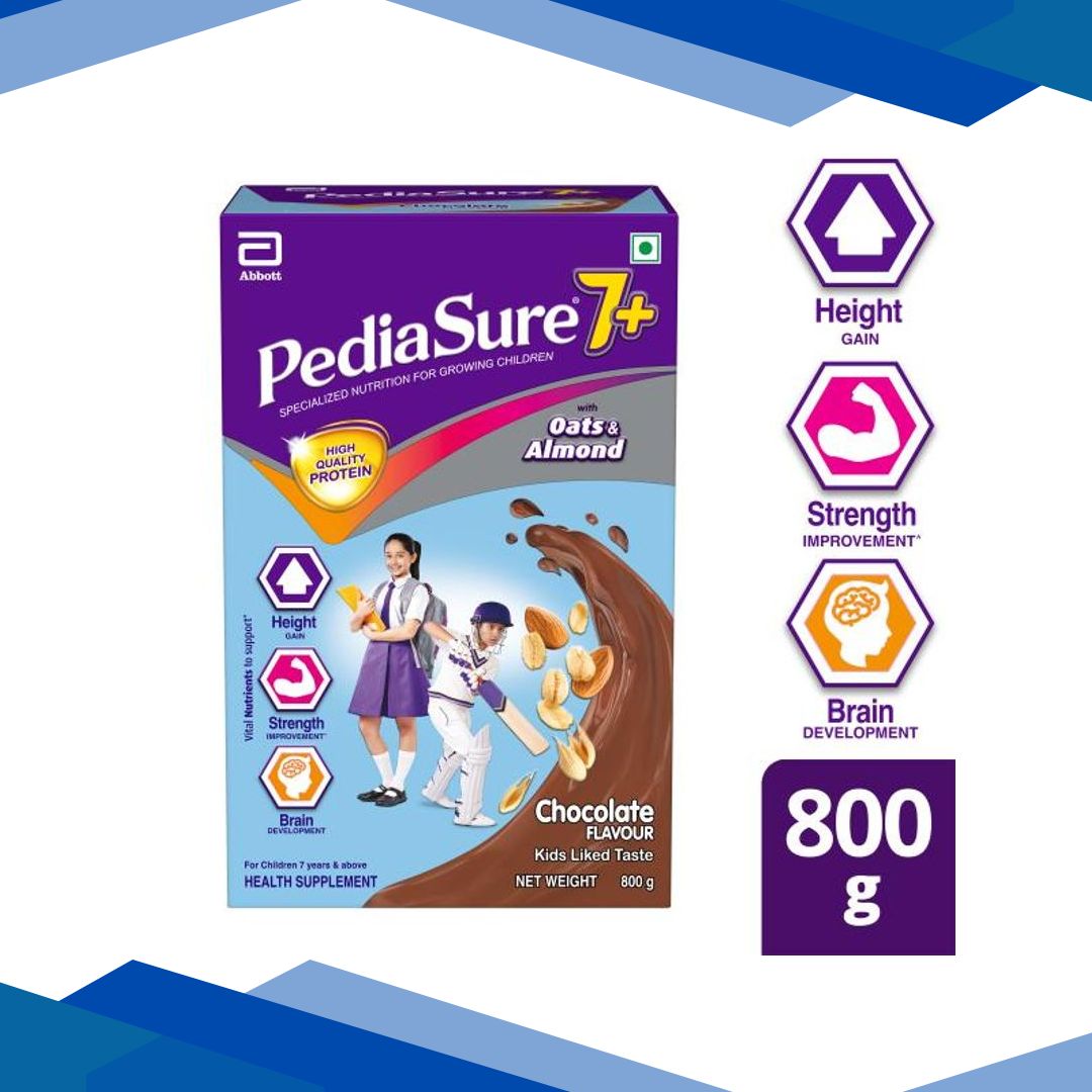 Pediasure 7Plus Health Drink Powder – Chocolate Flavour (Refill Box) 800 gm