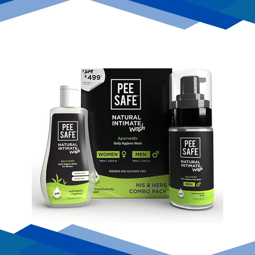 Pee Safe Natural Intimate Wash for Men and Women Combo Pack 1’s