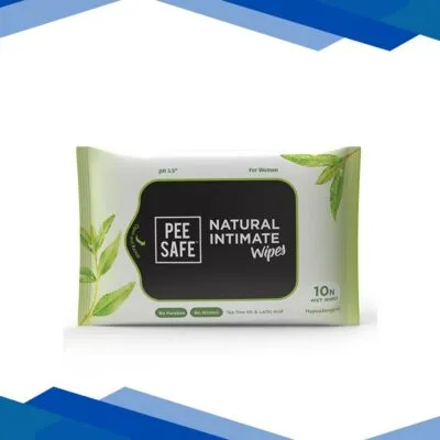 Pee Safe Natural Intimate Wipes 10’s