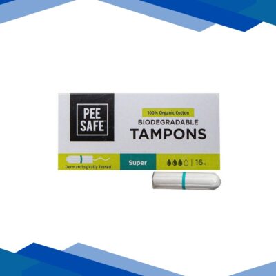 Pee Safe Organic Cotton Tampons (Super) 16’s