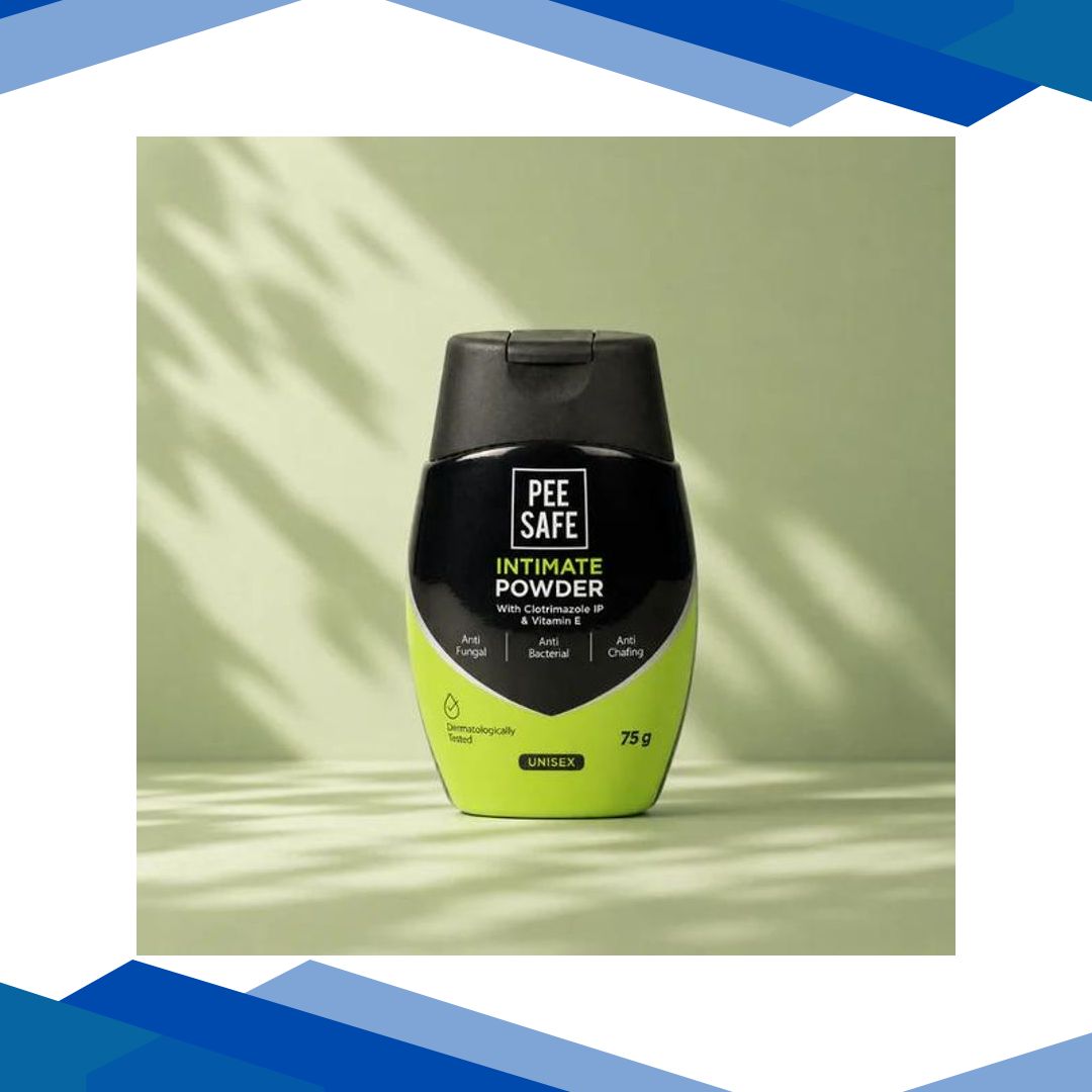PeeSafe Intimate Powder For Unisex With Clotrimazole IP And Vitamin E Lemongrass Fragrance 75gm