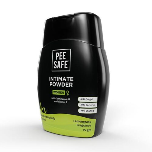 PeeSafe Intimate Powder For Women With Clotrimazole IP And Vitamin E Lemongrass Fragrance 75gm
