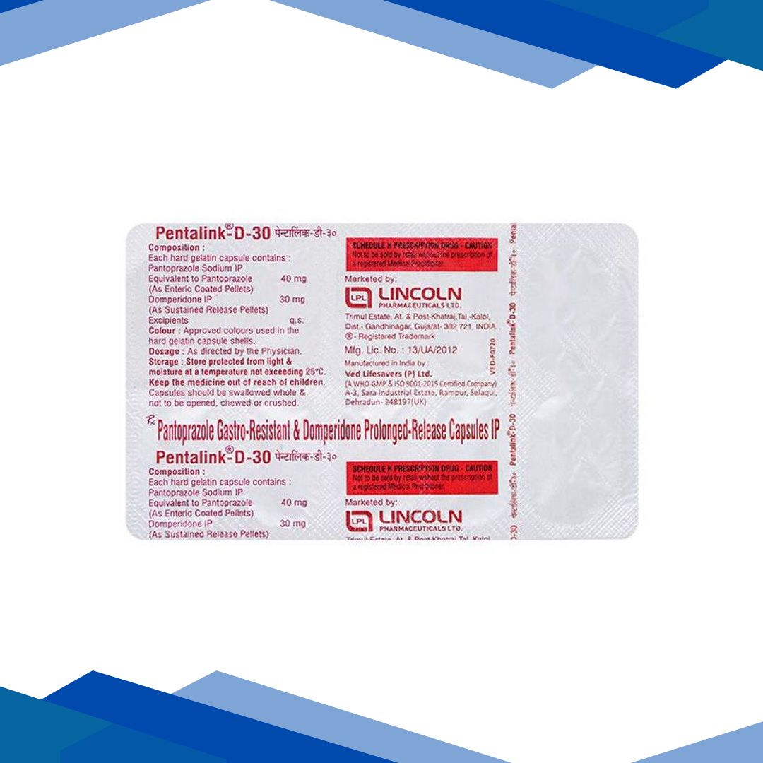 Pentalink D 30/40mg Capsule 10’S