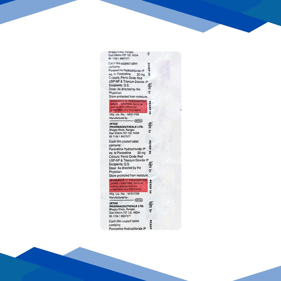 Pexep 20mg Tablet 10’S