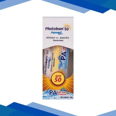Photoban 50 Aquagel SPF 50 PA+++ UVA/UVB Sunscreen 60gm