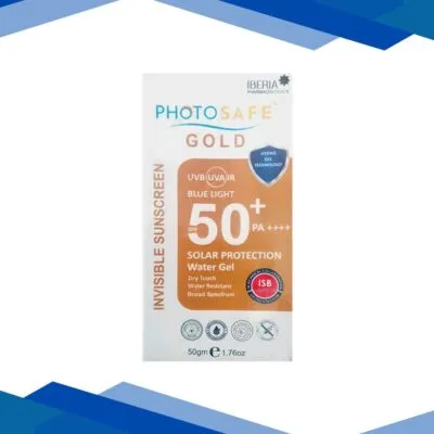 PHOTOSAFE GOLD SPF 50+ PA++++ UVA/UVB/IR/BLUE LIGHT INVISIBLE Sunscreen 50g