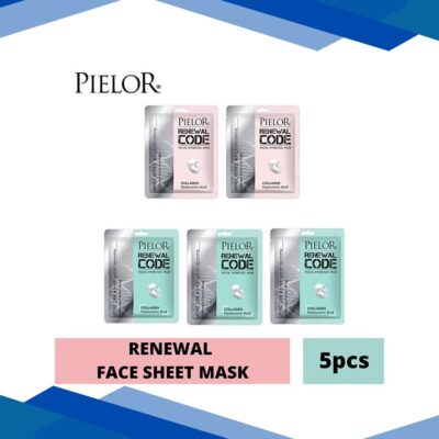 PIELOR Set of 5 Renewal Code Facial Hydrogel Mask 125 ml