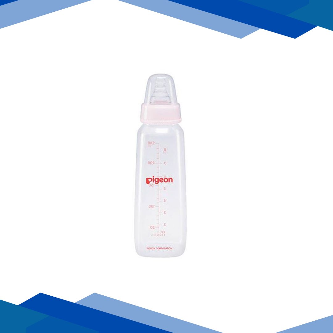 Pigeon Flexible 9+ Months PP Feeding Bottle – Pink 240 ml